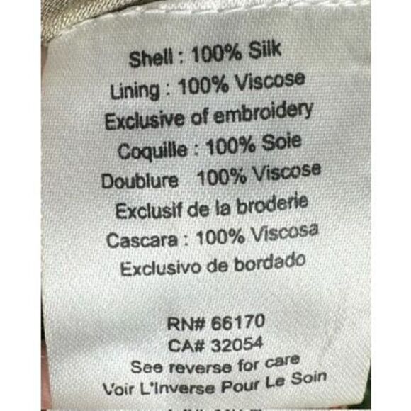 Hemant & Nandina  Anthropologie Silk Beaded Drop Waist Boho Dress w Scarf, SZ 10 - Picture 15 of 15